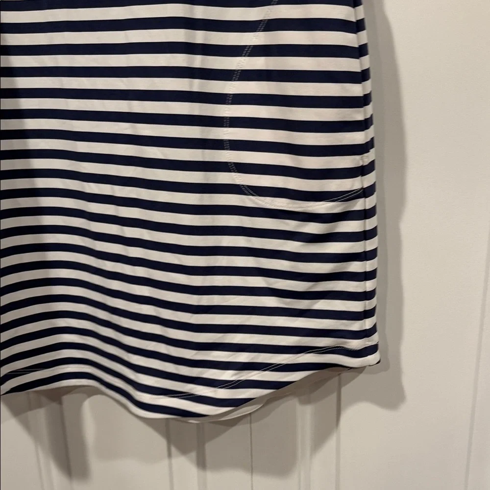 Tommy Bahama island zone Navy and White Striped Dress small - Picture 3 of 5